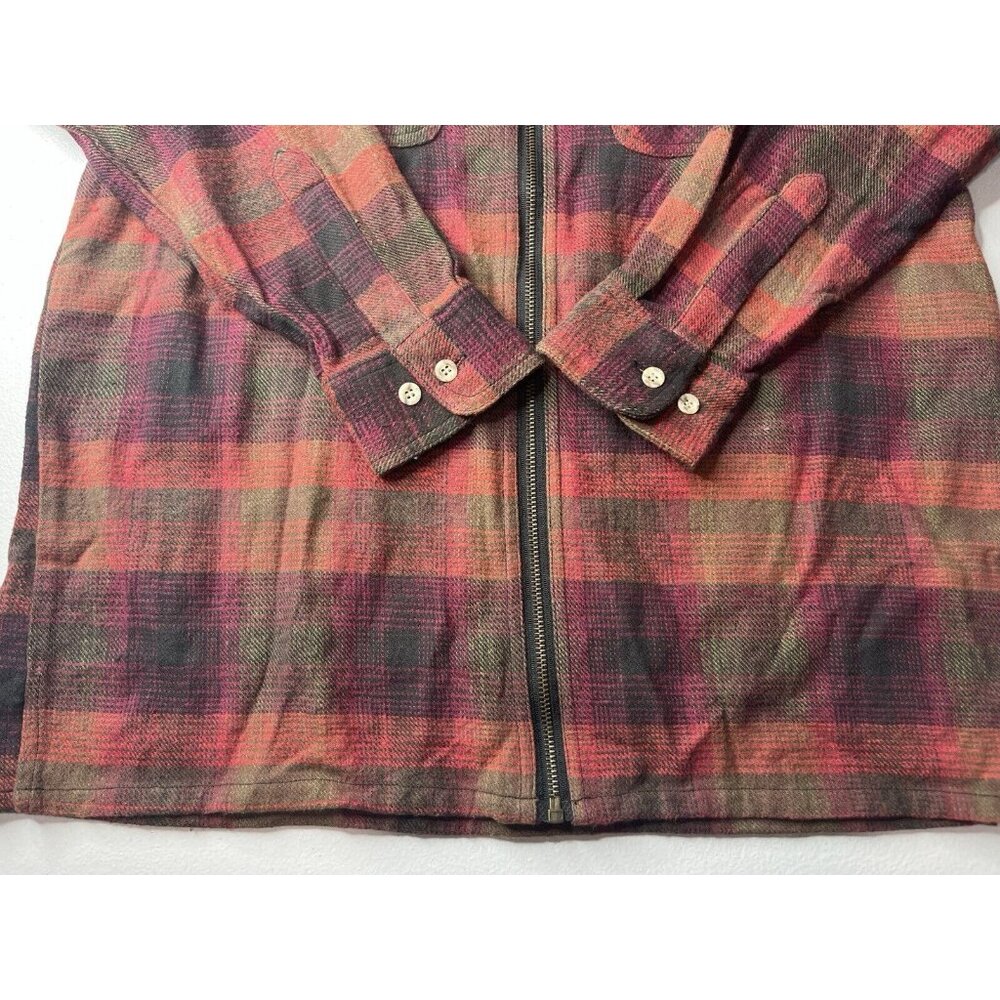 Vtg Appalachian Trail Plaid Zip Up Shirt Jacket Long Sleeve With Tags Size Large - Picture 5 of 12